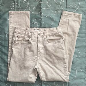 Goodfellow & Co slim total flex 30x30 unisex white jeans